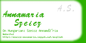 annamaria szeicz business card